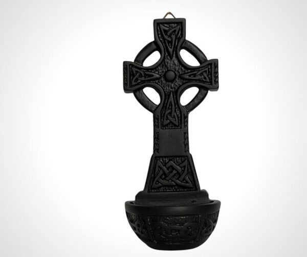 Celtic Cross Holy Water Font